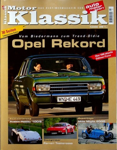 Deckblatt Motor Klassik (07/2000)
